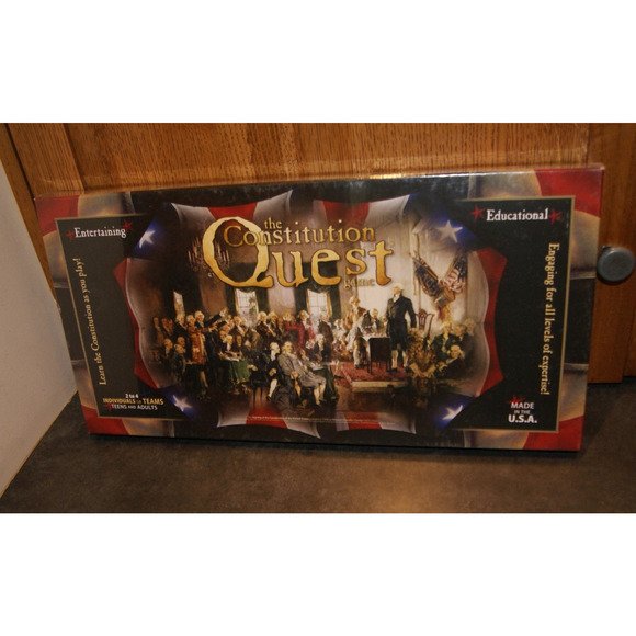 The CONSTITUTION QUEST Board Game by Cognitive Square 2012: Sealed, Brand New - Picture 1 of 3
